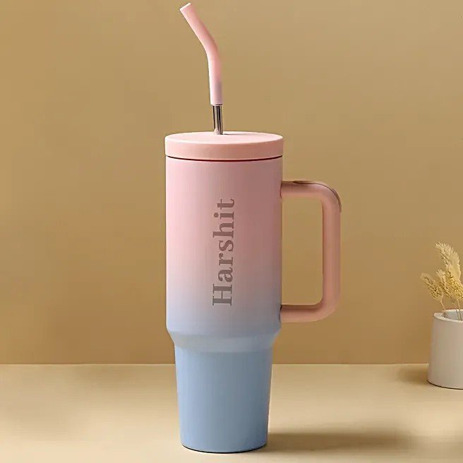 Dual Tone Personalised Stainless Steel Tumbler