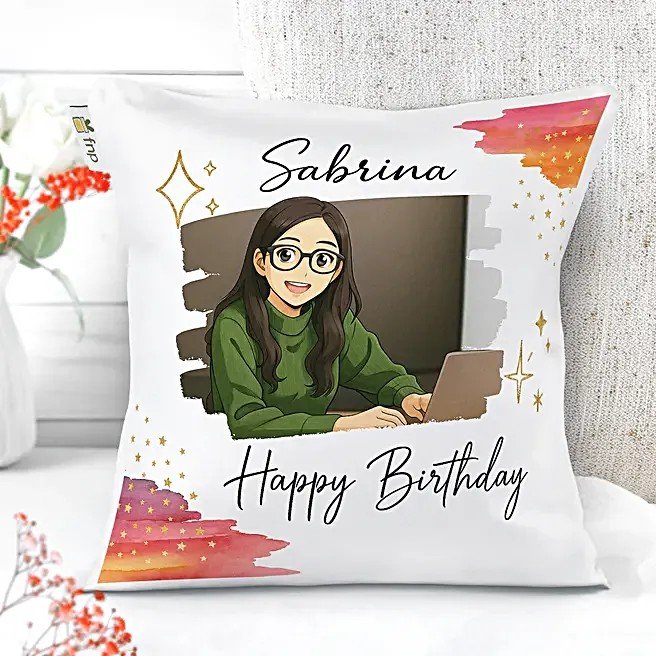 Personalised Birthday Wishes Cushion