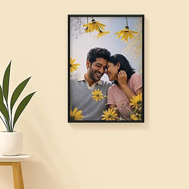 Personalised Signature Black Photo Frame