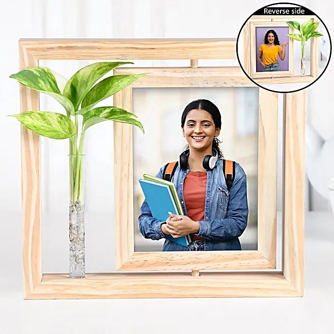 Personalised Rotating Photo Frame N Plant