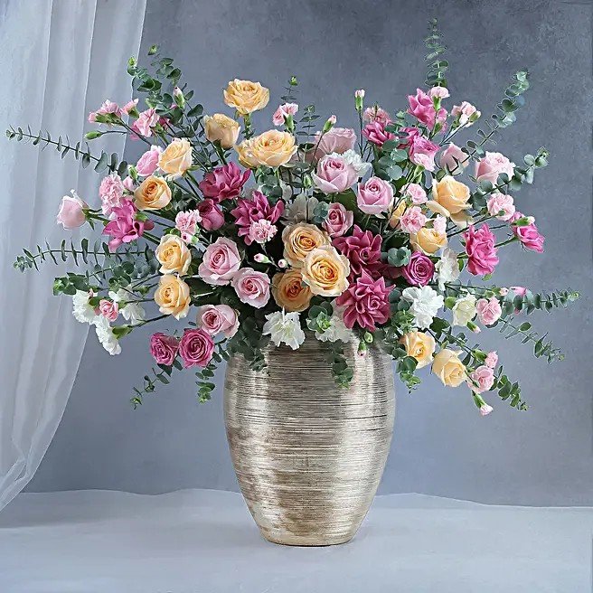 Peach n Sweet Avalanche Rose Ensemble